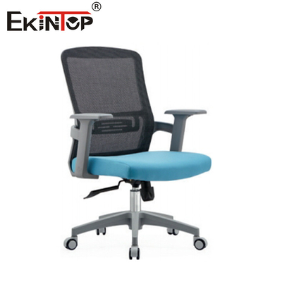 Kursi Kantor Raksasa dengan Rangka Tengah Belakang Mesh Dengan Tangan dan Ketinggian yang Bisa Disesuaikan