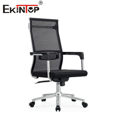 Tension Control High Back Black Mesh Kantor Kursi Dengan Tinggi Disesuaikan
