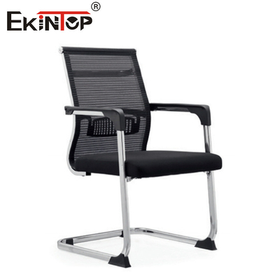 ODM Mid Back Black Mesh Kursi Kantor Dengan Tulang Belakang Modern