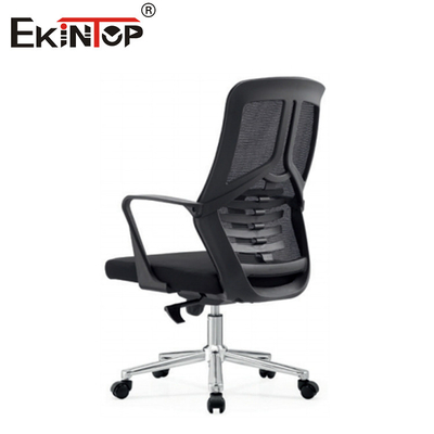 Mid Back Executive Black Mesh Kursi Kantor Dengan Roda Berputar Untuk Bekerja