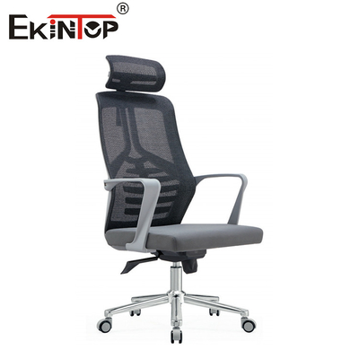 Kursi Kantor Ergonomis Multipurpose Gray Mesh Dengan Ketinggian dan Putar yang Bisa Disesuaikan