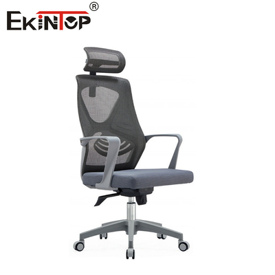 Kursi Kantor Berjaring Ergonomis Berwarna Abu-abu Dengan Tangan PP Jaminan 10 Tahun