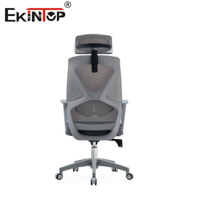 Kursi Kantor Berjaring Ergonomis Berwarna Abu-abu Dengan Tangan PP Jaminan 10 Tahun