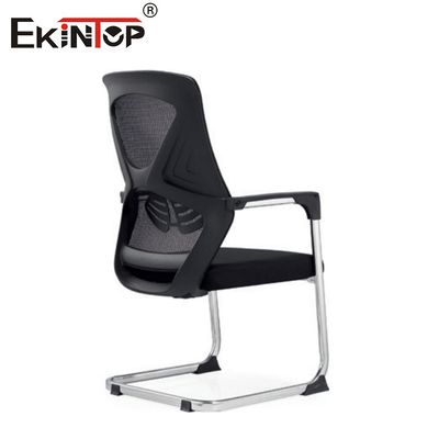 Mid Back Black Mesh Material Conference Kantor Kursi Dengan Tangan