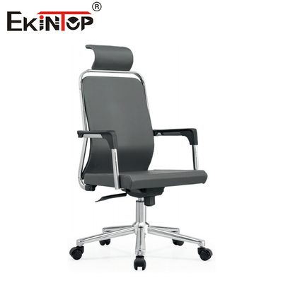 Kursi komputer dengan punggung tinggi dengan sandaran lengan yang dapat disesuaikan dengan dukungan lumbar