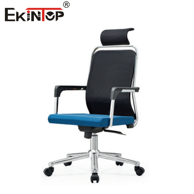 Kursi komputer dengan punggung tinggi dengan sandaran lengan yang dapat disesuaikan dengan dukungan lumbar