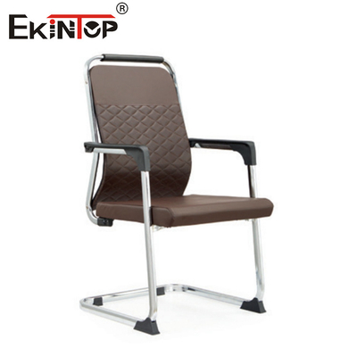 Kursi Kantor Kulit Tengah Belakang Dengan Tangan Kursi Lembut