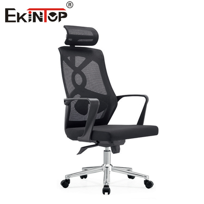 Kursi kantor dengan gaya modern dan sandaran kepala ergonomis