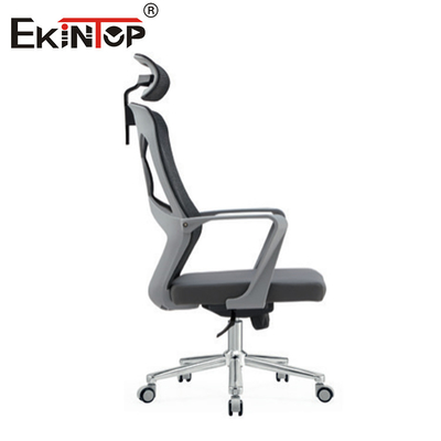 Kursi kantor punggung tinggi dengan material mesh gaya modern sandaran lengan dan roda