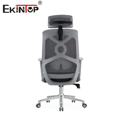 Kursi kantor punggung tinggi dengan material mesh gaya modern sandaran lengan dan roda