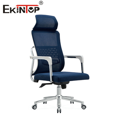 Kursi Kantor Mesh yang dapat disesuaikan dengan sandaran lengan dan roda dalam gaya modern