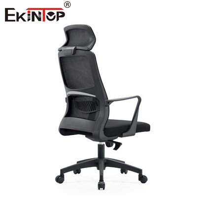 Kursi Kantor Jaring Ergonomis Hitam Punggung Tinggi dengan Bantalan Kursi Busa Gaya Modern
