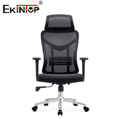 Kursi Kantor Bergaya Modern Hitam dengan Kain Mesh dan Bantal Kursi busa