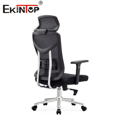 Kursi Kantor Bergaya Modern Hitam dengan Kain Mesh dan Bantal Kursi busa