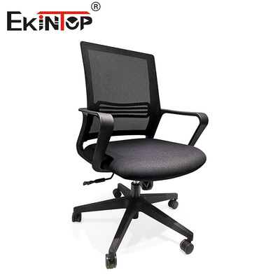 Mesh Back Black Training Chairs dengan Armrest untuk Belajar dan Latihan