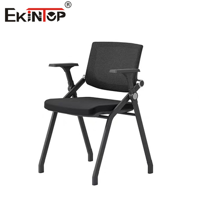 Mesh Back Black Training Chairs dengan Armrest untuk Belajar dan Latihan