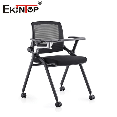 Kursi Pelatihan Lipat Gaya Modern dengan Roda Tangan dan Bahan Mesh