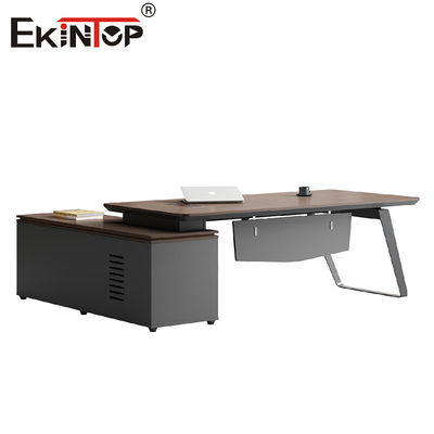 Desain Desain Kantor Modern Meja dengan Lemari Penyimpanan Disesuaikan