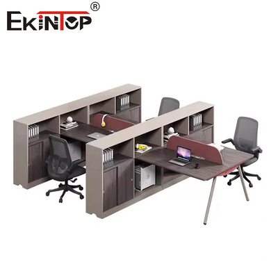 Desain Modern Meja Kantor Meja Komputer Kubicle Kayu Modular Workstations