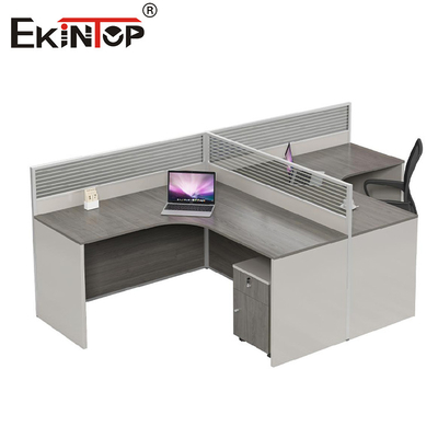 Stasiun Kerja Kantor Modern 6 Orang Kantor Meja Kantor Meja Kantor Dengan Laci Untuk Staf