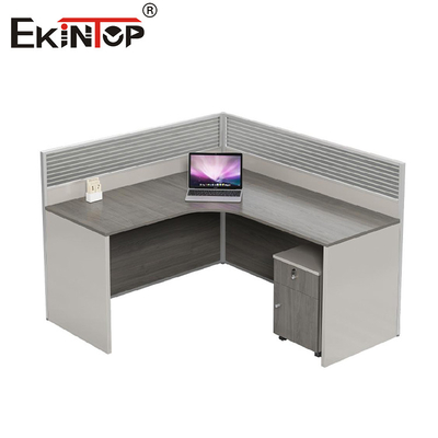 Stasiun Kerja Kantor Modular Gaya Komersial Disesuaikan dengan bahan kayu