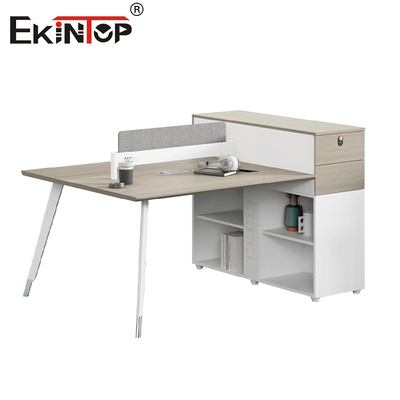 Modern 2 Orang Modular Kantor Workstation Desk Call Center Kantor Workstation