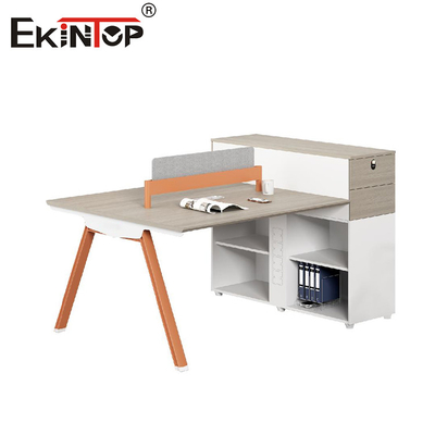 Modern 2 Orang Modular Kantor Workstation Desk Call Center Kantor Workstation