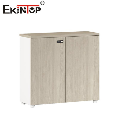Lemari Arsip Kayu Walnut Gaya Modern Di Bawah Meja Dapat Disesuaikan