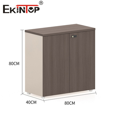 Lemari Arsip Kayu Walnut Gaya Modern Di Bawah Meja Dapat Disesuaikan