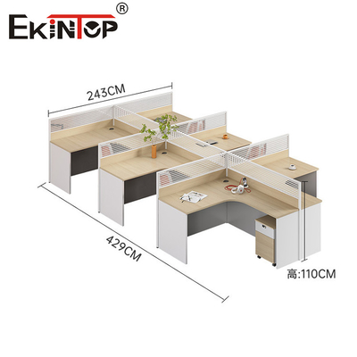 Modern Style Karyawan Kantor Workstation Komputer Meja dengan Storage Cabinet