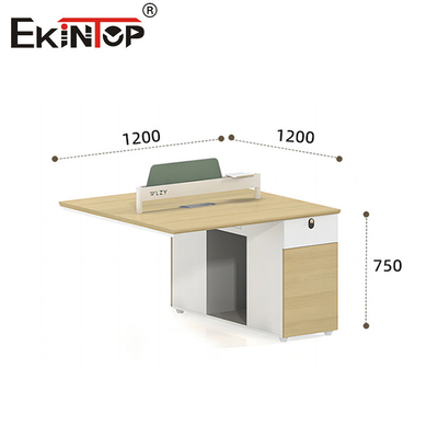 Harga Murah Warna Walnut Modern Gaya Workstation Furnitur Kantor