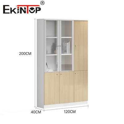 Furnitur Kantor Lemari Pustaka Lemari Arsip Bahan Kayu untuk penyimpanan dokumen