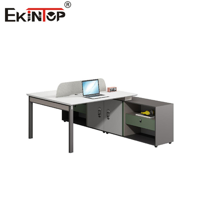 Low-Cost Industrial Style Karyawan Kantor Workstation dengan Screen Storage Cabinet