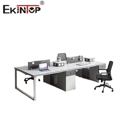 Low-Cost Industrial Style Karyawan Kantor Workstation dengan Screen Storage Cabinet