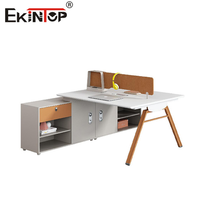 Diskon Oranyeu Putih Kayu Karyawan Workstation Dengan Partisi