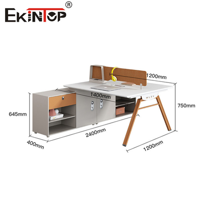 Diskon Oranyeu Putih Kayu Karyawan Workstation Dengan Partisi
