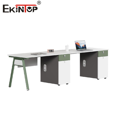 Ruang Kerja Bersama Putih Modern Furnitur Kantor Kantor Meja Meja