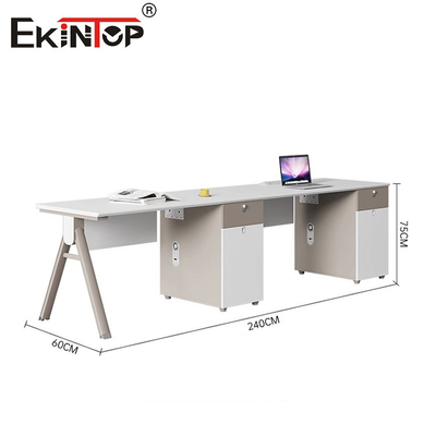 Ruang Kerja Bersama Putih Modern Furnitur Kantor Kantor Meja Meja