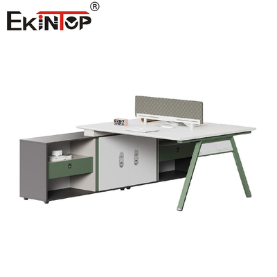 Modul Gaya Modern Kantor Bisa Disesuaikan Stasiun Kerja Bahan Kayu