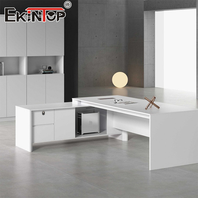 Meja kayu yang dapat disesuaikan Kantor Meja Furnitur Pabrik Gaya Modern