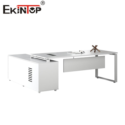 Meja kantor yang dapat disesuaikan dengan lemari file Pabrik furnitur kantor