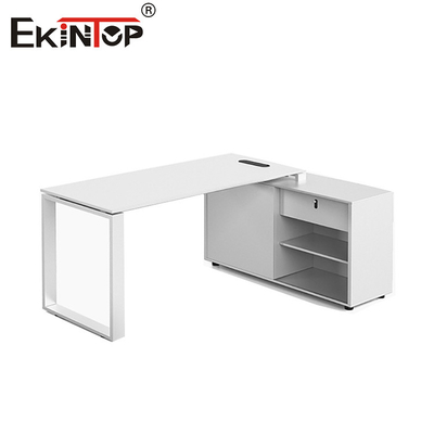 Kantor Furnitur Pabrik Meja Kantor Putih Dalam Gaya Modern