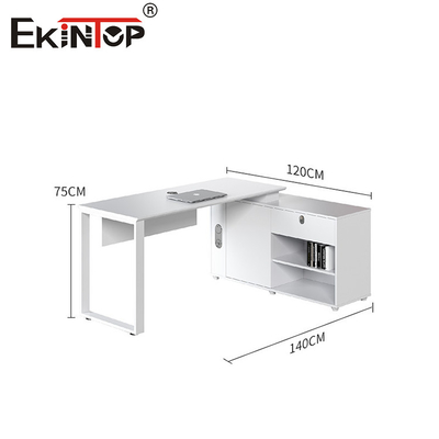 Kantor Furnitur Pabrik Meja Kantor Putih Dalam Gaya Modern