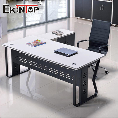 Meja Kantor Rumah Kayu Customized Meja Desainer Modern Meja Bentuk L