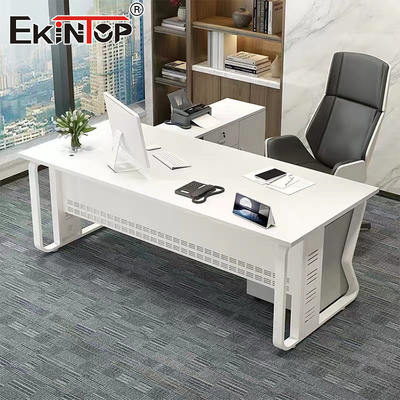 Gaya minimalis Meja Kantor Putih Desainer Meja Ergonomis