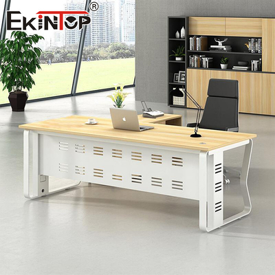 Meja Kantor Karyawan Bahan Kayu Gaya Modern Meja Oak Solid