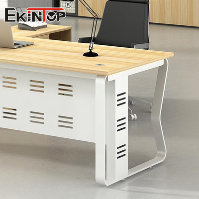 Meja Kantor Karyawan Bahan Kayu Gaya Modern Meja Oak Solid