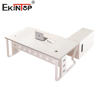 Desain Modern Meja Kantor Putih Grosir Meja Komputer Kayu Padat