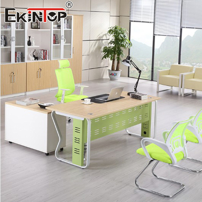 Kantor Furnitur Pabrik Gaya Modern Kantor Meja Kayu Meja Sudut