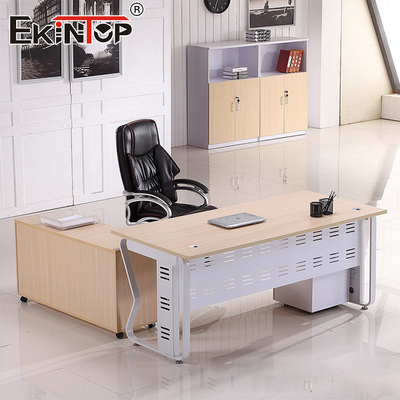 Manajer Ruang Kantor Meja Bahan Kayu Kursi Meja Komputer
